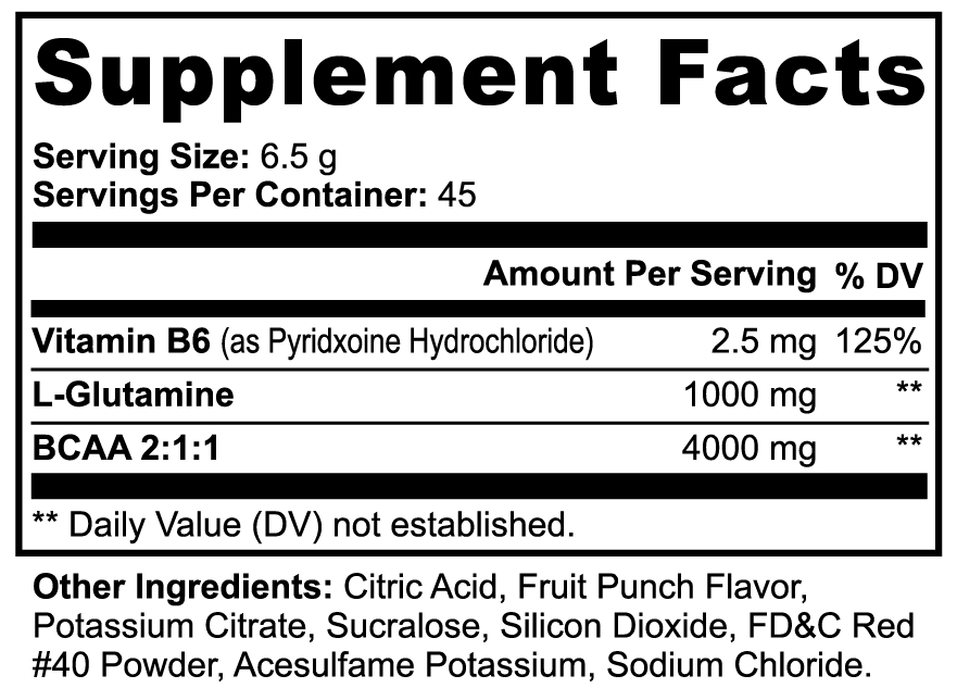 Momentum Shock BCAA (Fruit Punch)